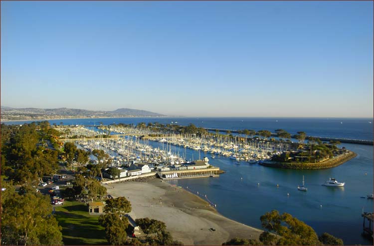Dana Point Harbor, Southern California coastal lodging accommodations right around the bend.